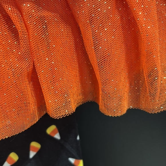 btween 2 pc.Sequin Sparkle Unicorn long sleeve, net ruffle,candy corn leggings - Picture 3 of 5